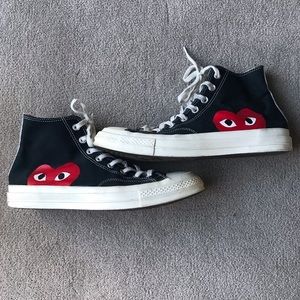 Black Men’s Chuck Taylor CDG PLAY size 10